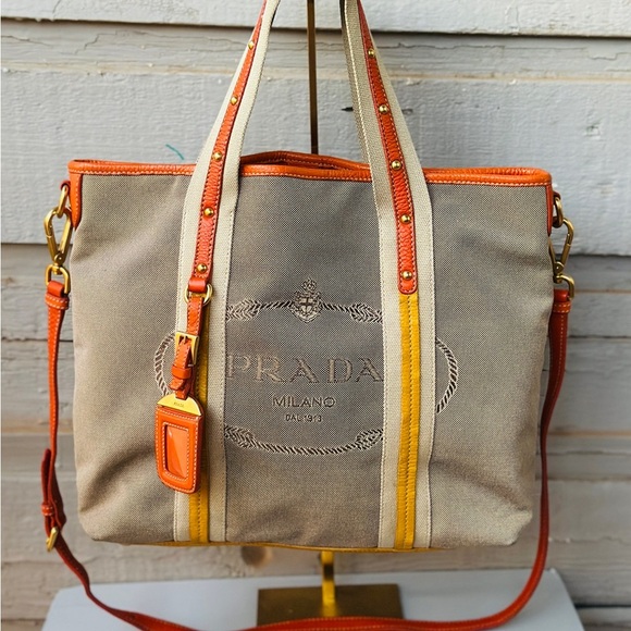 PRADA tote bag 2 way canvas - Picture 17 of 17